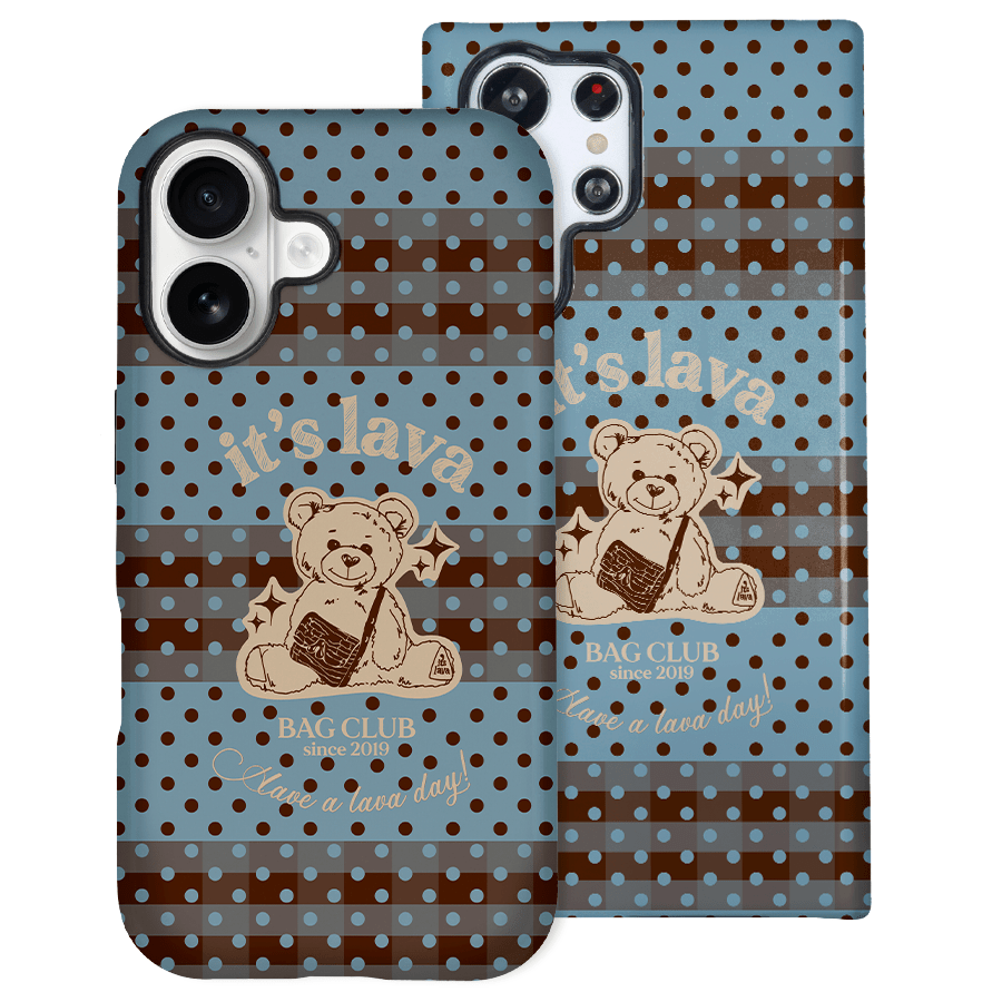 Funda antigolpes It's Lava Polka Dots - Vista sin fondo diseño de lunares