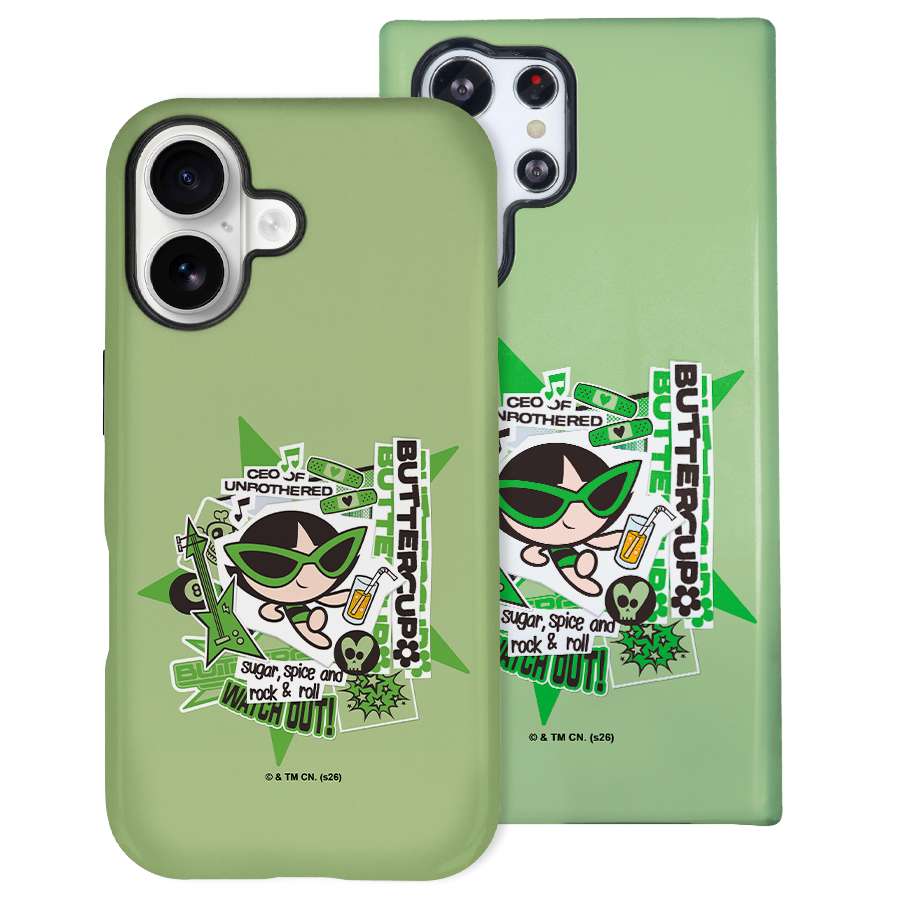 Funda Tough Las Supernenas Cactus (Buttercup) diseño Pack - Vista frontal